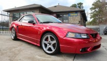 Red 2001 Ford Mustang Cobra